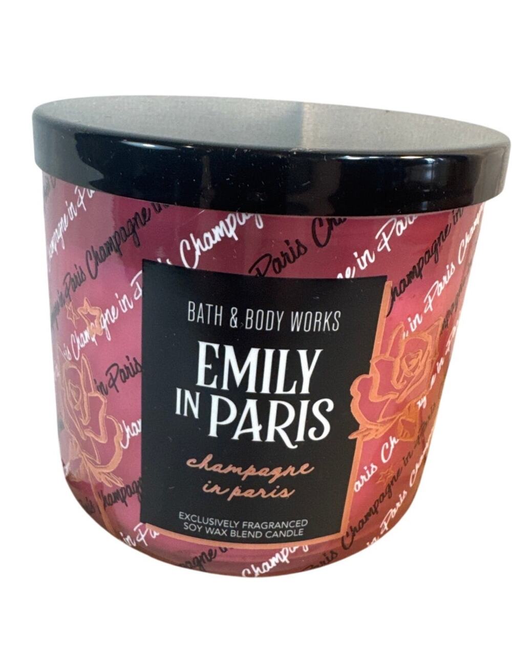Bath & Body Works Emily in Paris Champagne in Paris -3 wick candle-NWT